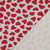 Red Hearts on Gray Melange Sweatshirt Fleece