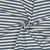 Denim Blue & Ivory Yarn Dyed Stripe French Terry