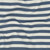 Denim Blue & Ivory Yarn Dyed Stripe French Terry