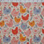 Custom Farmhouse Chickens Cotton Lycra Knit