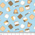 S'mores on Blue Vintage Tri-Blend Cotton Lycra