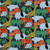 Zoo Animals on Navy French Terry