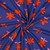 Blue Sally Floral Organic Cotton Lycra Knit