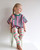Fun Floral on Natural Organic Rib Knit