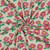 Fun Floral on Natural Organic Rib Knit
