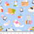 Custom Cats & Chapter Books Cotton Lycra Knit