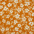Floral on Amber Double Brushed Poly