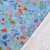 Paisley Floral on Blue Cotton Lycra Knit