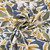 Olive Floral on Blue Viscose Jersey
