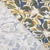 Olive Floral on Blue Viscose Jersey