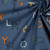 Animal ABC on Blue Poplin