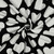 White Hearts on Black Sweatshirt Fleece