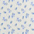 Mini Blue Floral Pointelle Rib Knit