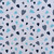 Navy & Aqua Hearts Cotton Lycra