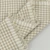 Taupe Mini Checks Italian Cotton Linen
