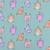 Chickens on Mint Poplin