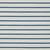 Blue on Ivory Stripe Cotton Stretch Terry Knit