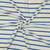 Blue on Ivory Stripe Cotton Stretch Terry Knit