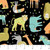 Northcott Fabrics Safari Swank Jungle Animals on Black Quilting Cotton