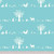 Birch Forest Friends in Aqua Organic Knit
