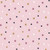 Polka Dots on Pink Organic Cotton Lycra Knit