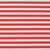 1/2" Red and White Stripe Cotton Lycra Knit