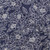 Floral Outline on Navy Rayon Jersey Knit