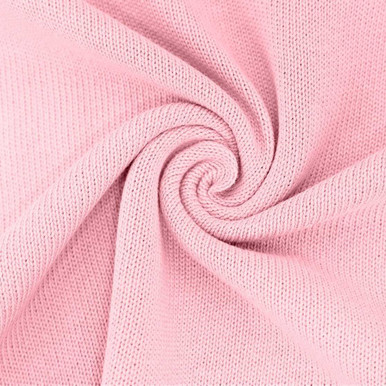 Light Pink Cotton Mini Knitted Fabric Euro Knits KnitFabric.com