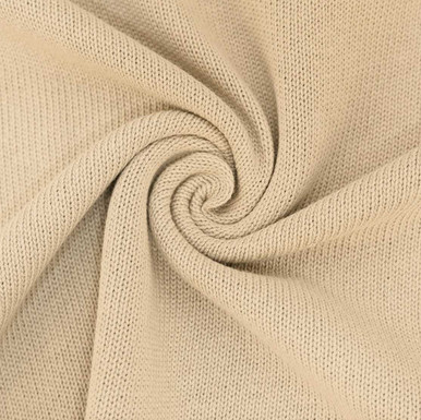 Oatmeal Cotton Jersey Knit Fabric by the Yard 200GSM 