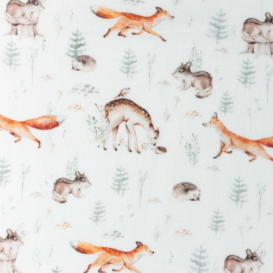 Woodland Animals Double Gauze