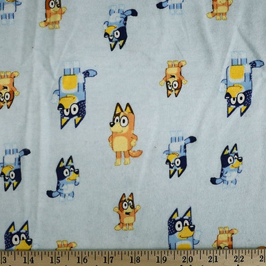 Bluey & Family Cotton Fabric