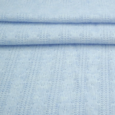Cloud Blue Organic Knitted Cable Jacket