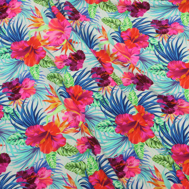 Happy Hibiscus UV 50+ Swim Swim Shop KnitFabric.com