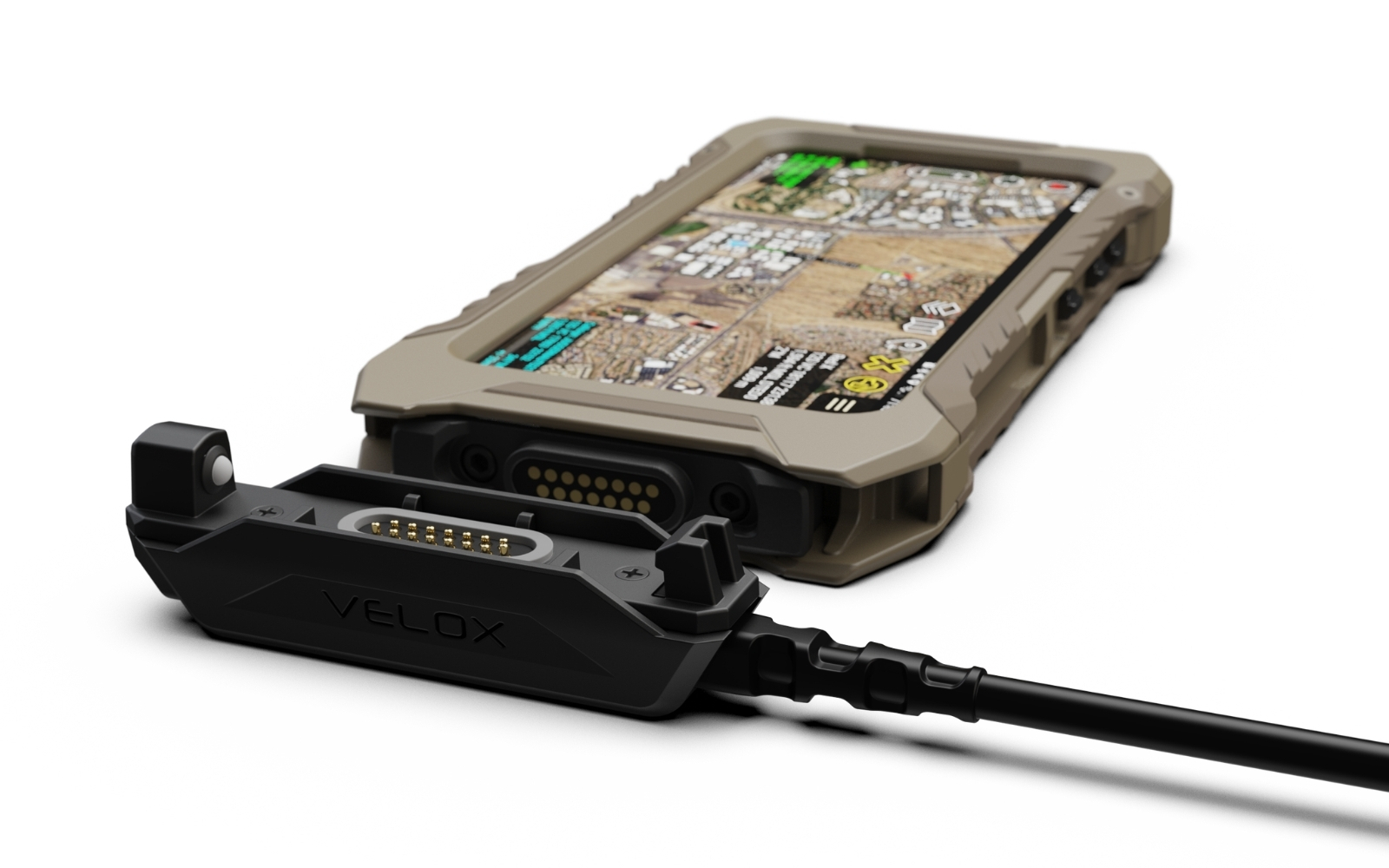 VELOX Field Cable installed on an OPRTR case