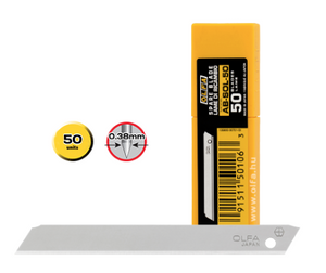 Olfa AB-SOL/50 - Spare 9mm Solid Blade, 50 Pack