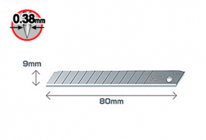Olfa AB-10 - 9mm Standard Duty 10 Spare Blades