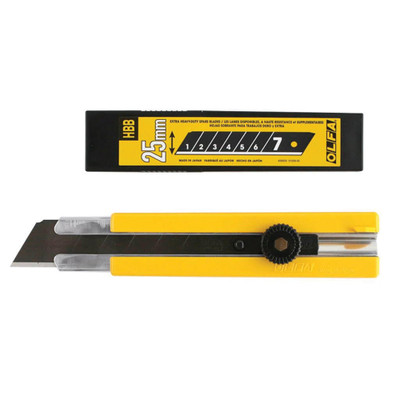 OLFA H-1BB / 5BB Set of ultra-resistant straight knives 25mm + 5 blades