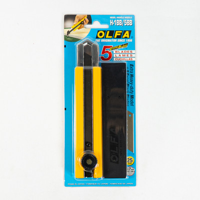 OLFA H-1BB / 5BB Set of ultra-resistant straight knives 25mm + 5 blades
