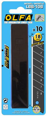 Olfa LBB-10B Spare 18mm Excel Black Speed Blades