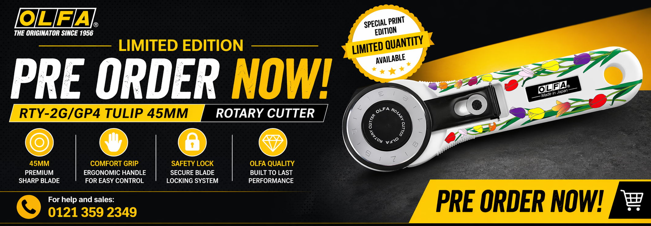 RTY-2G/GP4 TULIP 45mm Rotary Cutter
