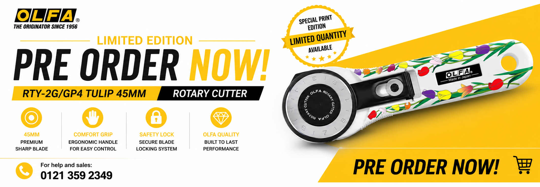 RTY-2G/GP4 TULIP 45mm Rotary Cutter