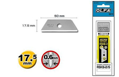 OLFA RB28-2 – Confezione Da 2 Lame Circolari 28x0,3 Mm – Argento Per Tagli Di Precisione - 2