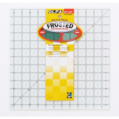 Quaff Ruler Olfa Quilt Ruler QR 12.5 x 12.5