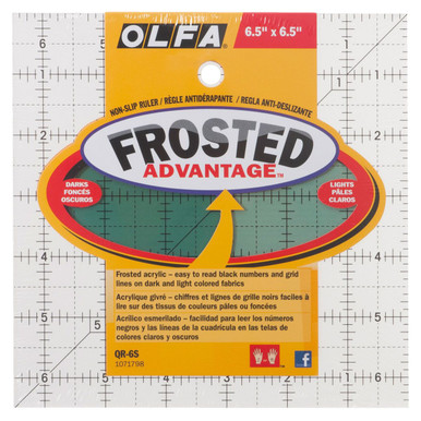 Quaff Ruler Olfa Quilt Ruler QR 6.5 x 6.5