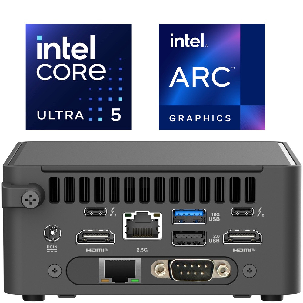 ミニPC ASUS NUC 15 pro Core Ultra 5 225H ASUS NUC15CRHu5 NUC 15 Pro Complete System