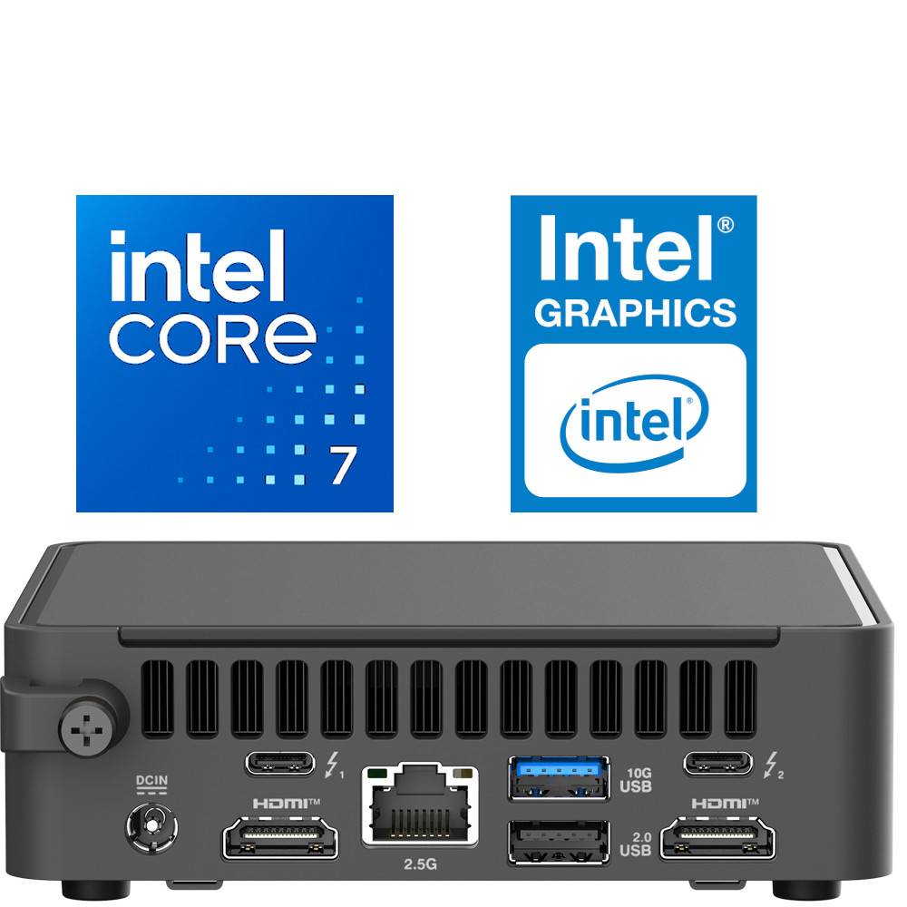 ASUS NUC 15 Pro NUC15CRKC7 Mini PC | Intel Core i7 | Compact High