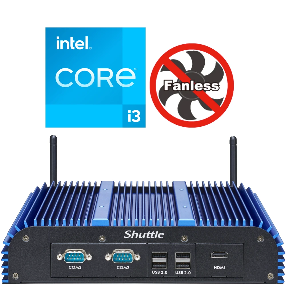 Shuttle BPCAL03 Core i3 Fanless Industrial Computer