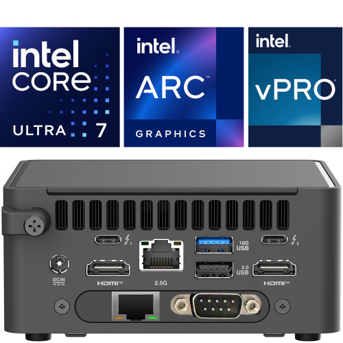 ASUS NUC15CRHV7 NUC 15 Pro Mini PC, Intel Core Ultra 7 265H vPro ASUS NUC15CRHV7 NUC 15 Pro Mini PC, Intel Core Ultra 7 265H vPro