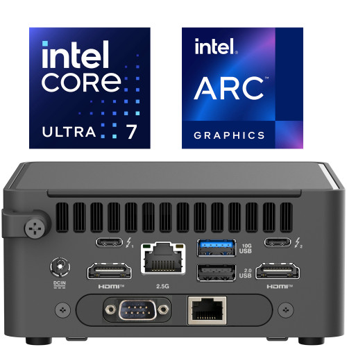 ASUS NUC15CRHU7 NUC 15 Pro Mini PC, Intel Core Ultra 7 255H
