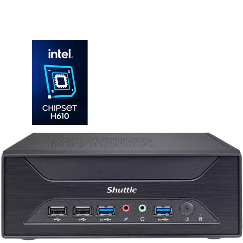 Shuttle XH610G Mini Workstation, PCIe Slot, Triple Displays, Dual LAN Shuttle XH610G Mini Workstation, PCIe Slot, Triple Displays, Dual LAN